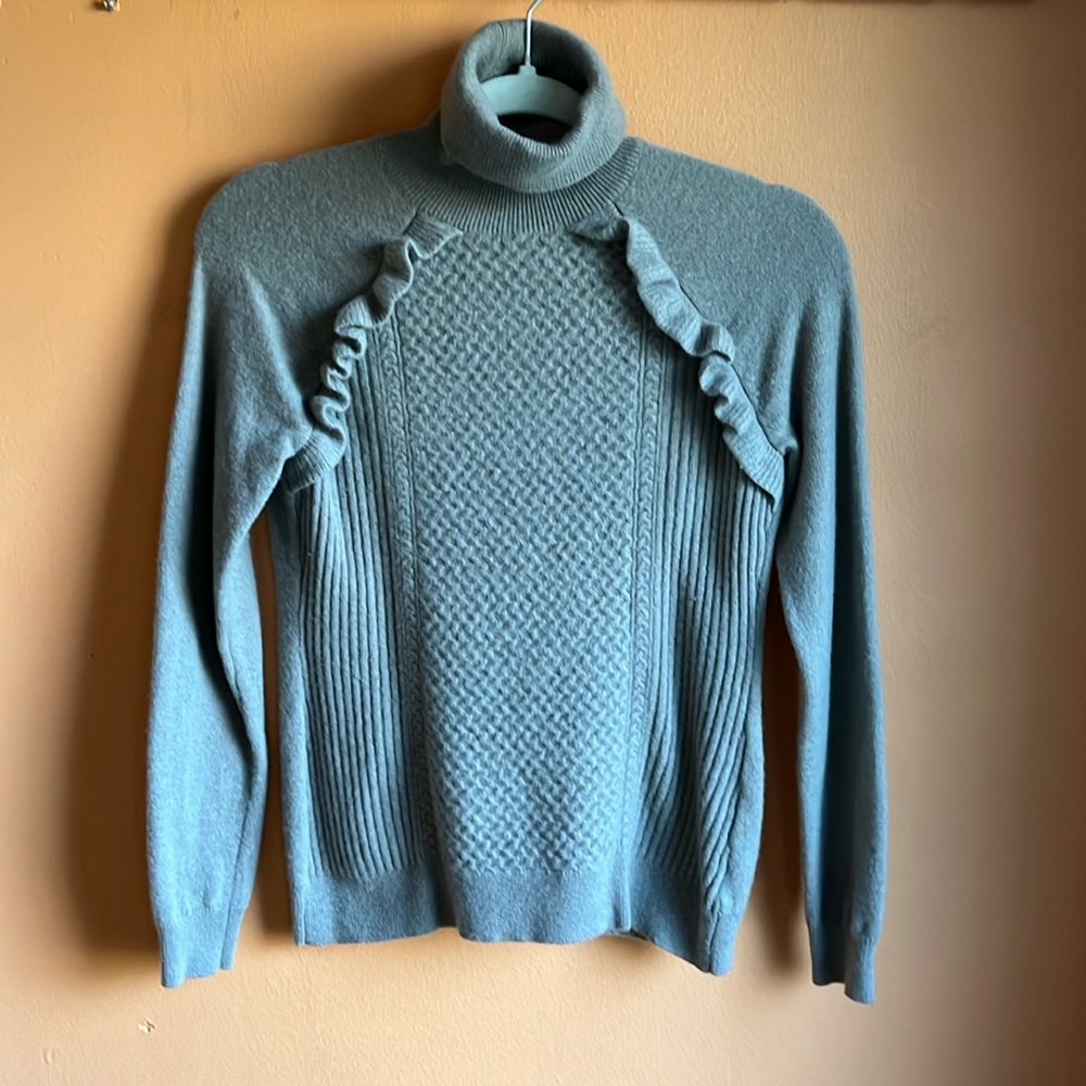 MARLED Cashmere Beige Turtleneck Sweater sz M